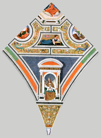 Schilderdecoratie in de kerk van Santa Maria del Popolo, Rome, Italië, 1928 door Unbekannt