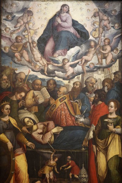 Schilderij in de San Francesco kerk, Gallipoli, Apulië: Maria