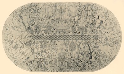 Schildering op het Plafond van de Zaal van Justitie, Nr. 1, 1907 door Unbekannt