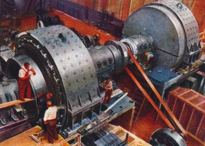 Paar gigantische motoren, 1938 door Unbekannt