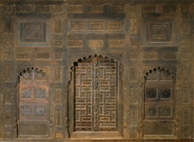 Paleisgevel (Paleis van Sayyed Akbar Shah, Koning van Swat 1835-57) door Unbekannt