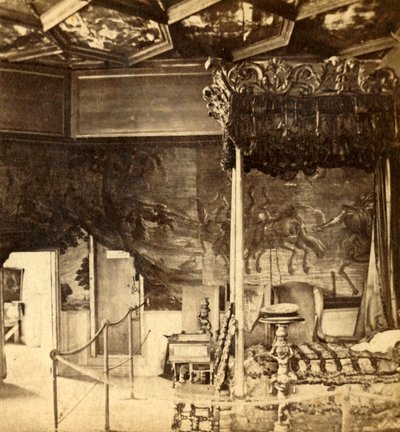 Paleis van Holyrood. Slaapkamer van Koningin Mary, c1912 door Unbekannt