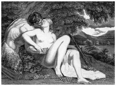Pan en Syrinx door Unbekannt
