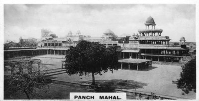 Panch Mahal, Fatehpur Sikri, Agra, India, ca. 1925 door Unbekannt
