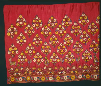 Paneel voor een rok Ghagra, late 1800s of vroege 1900s door Unbekannt