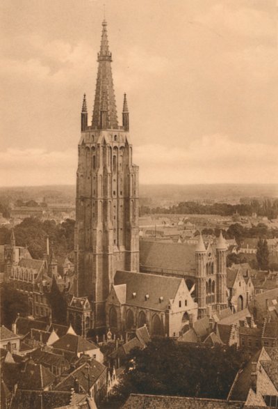 Panorama en Eglise Notre-Dame, ca. 1928 door Unbekannt