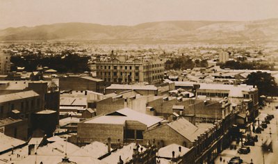 Panorama van Adelaide en de heuvels, Zuid-Australië, eind 19e-begin 20e eeuw door Unbekannt