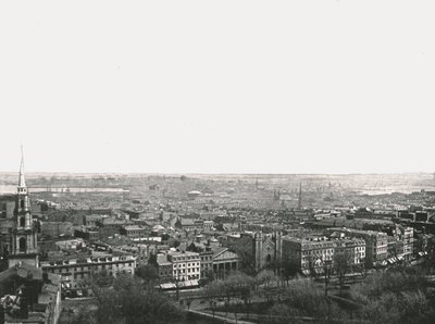 Panorama van de stad Boston, VS, 1895 door Unbekannt