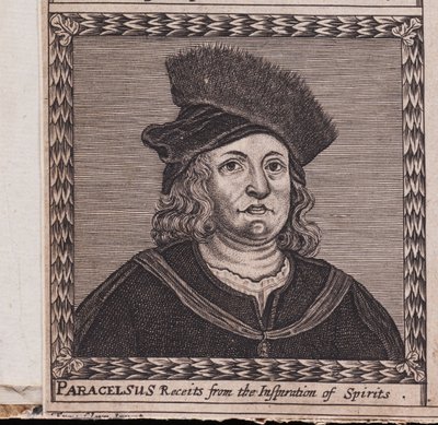 Paracelsus Uit: De orde van de Inspirati, 1659 door Unbekannt