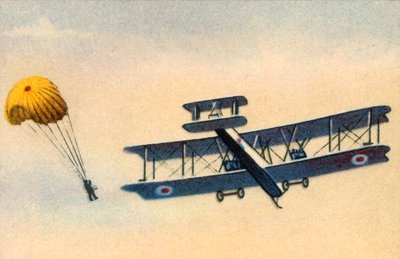 Parachutesprong, c1919, 1932 door Unbekannt