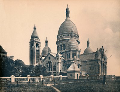 Parijs - De Basiliek van het Heilig Hart door Unbekannt