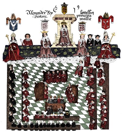 Parlement van Edward I, 13e eeuw, c1905 door Unbekannt