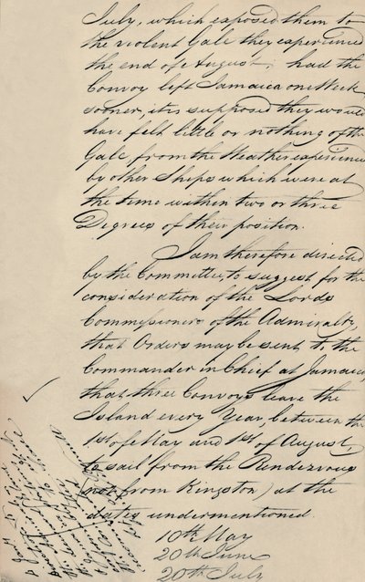 Deel van brief gedateerd 31 december 1806 van Lloyds aan de Admiraliteit door Unbekannt
