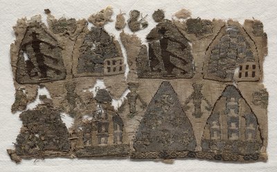 Deel van een relikwiezak, 1250-1299 door Unbekannt