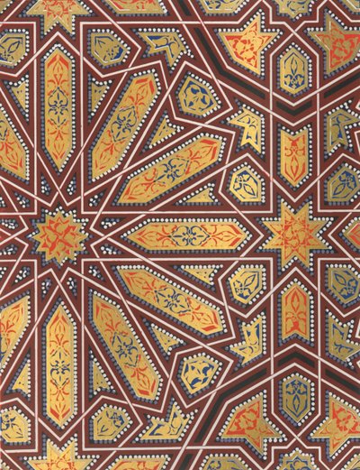 Deel van het plafond van de portiek van de vijverhof, 1907 door Unbekannt