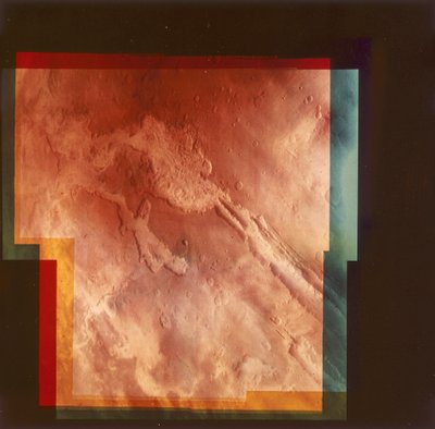 Deel van de Grand Canyon, Marineris Vallis, op Mars, 1976 door Unbekannt