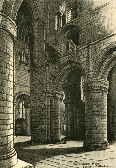 Deel van het schip, Carlisle Cathedral, 1898 door Unbekannt