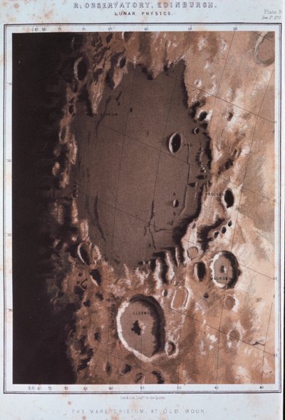 Deel van het maanoppervlak, 1857 door Unbekannt