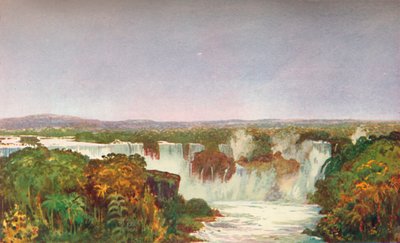 Gedeeltelijk uitzicht op de watervallen van Iguassu, 1914 door Unbekannt