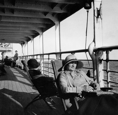 Passagiers op een Cunard Line cruise naar de West-Indië door Unbekannt