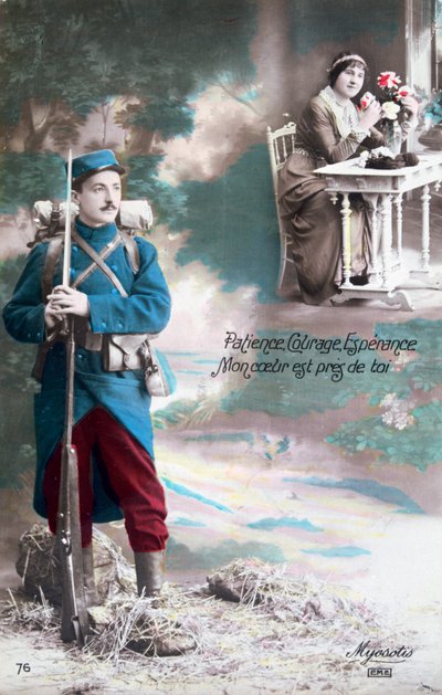 Geduld, moed, hoop mijn hart is dicht bij jou, 1914-1918 door Unbekannt