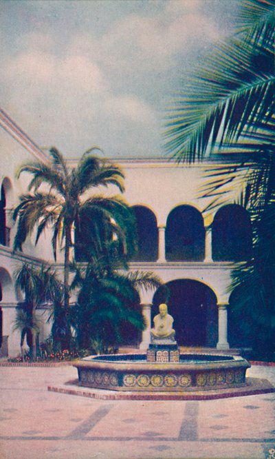 Patio van het Huis van Gastvrijheid, ca. 1935 door Unbekannt