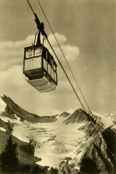 Patscherkofelbahn, Innsbruck, Tirol, Oostenrijk, ca. 1935 door Unbekannt