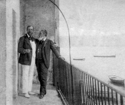 Paul Deroulede, Franse auteur en politicus en Jean Mounet-Sully, Franse acteur, 1899 door Unbekannt