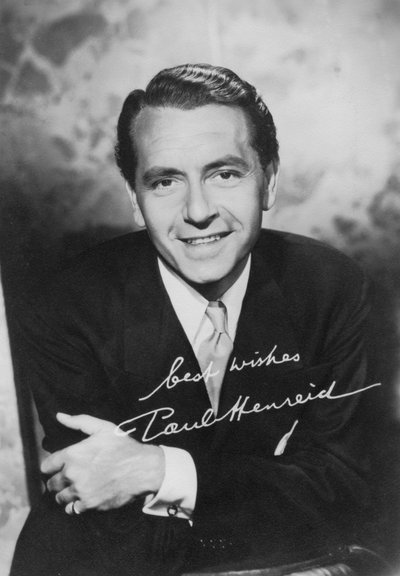 Paul Henreid 1908-1992, Oostenrijks-Amerikaanse acteur en regisseur, ca. 1940s door Unbekannt
