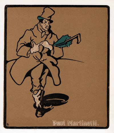 Paul Martinetti, Amerikaanse music hall-ster, late 19e eeuw door Unbekannt