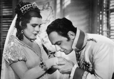 Paula Wessely en Willi Forst, Oostenrijkse filmacteurs, 1934 door Unbekannt