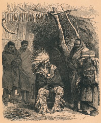 Pawnee Indianen, 19e eeuw door Unbekannt