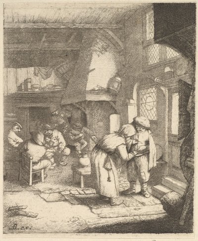 Boer die zijn rekening betaalt, 1610-85 door Unbekannt