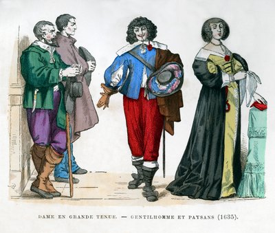 Boeren, een heer en een dame, 1635 1882-1884 door Unbekannt