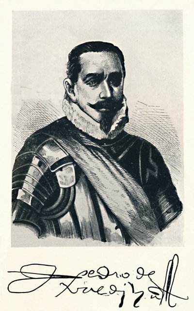 Pedro De Valdiva, ca. 1879 door Unbekannt