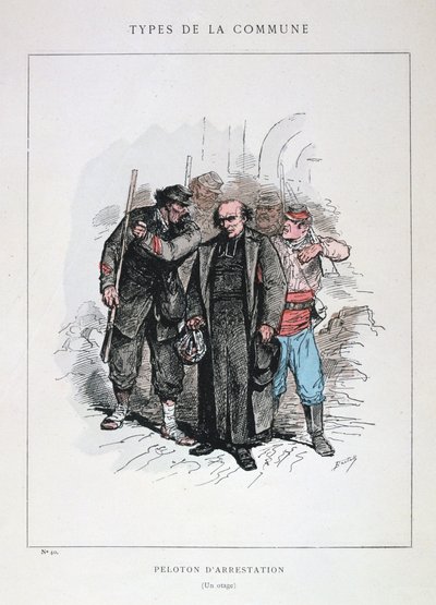 Arrestatiepeloton, Parijse Commune, 1871 door Unbekannt