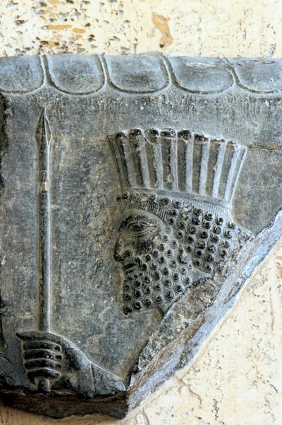 Perzische speerwerper, 5e eeuw v.Chr. door Unbekannt