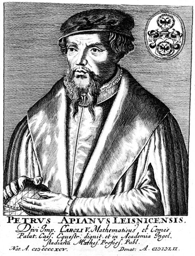 Peter Apian 1495-1552, Duitse geograaf, wiskundige en astronoom door Unbekannt