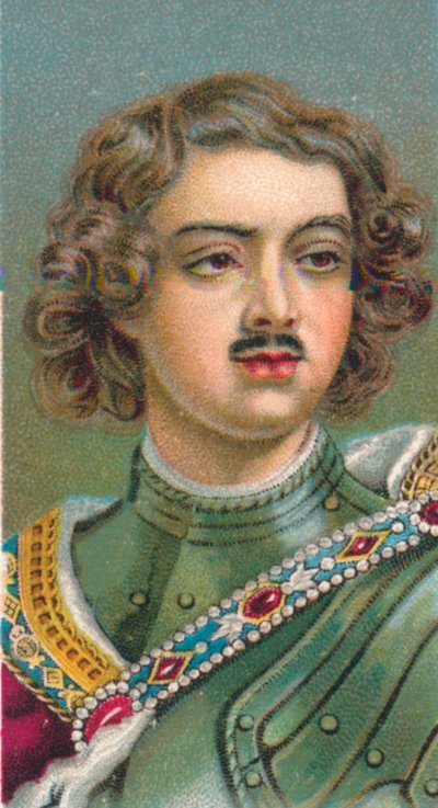 Peter I, de Grote 1672-1725, Tsaar van Rusland door Unbekannt