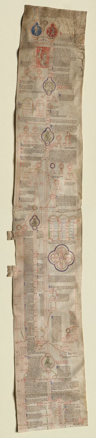Peter van Poitiers Compendium Historiae in Genealogia Christi, ca. 1220 door Unbekannt