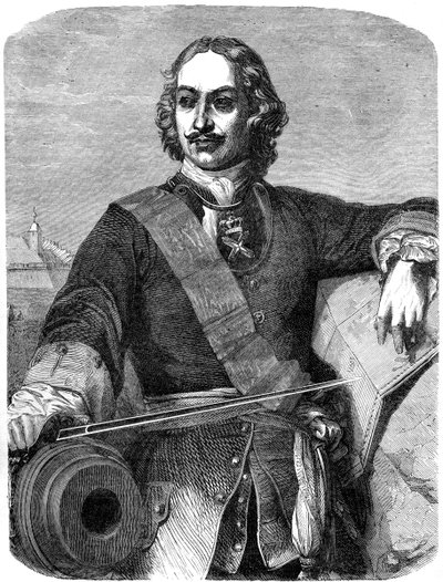 Peter de Grote 1672-1725, 19e eeuw door Unbekannt