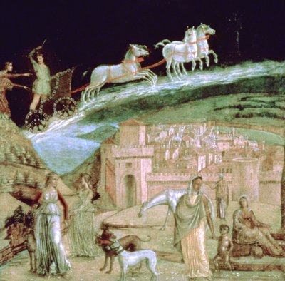 Phaeton in zijn wagen, ca. 1470-1536 door Unbekannt