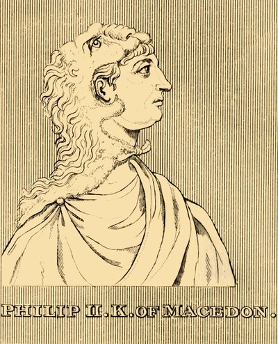 Philip II, koning van Macedonië door Unbekannt