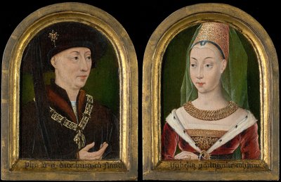 Filips de Goede, hertog van Bourgondië, Isabelle van Bourbon door Unbekannt