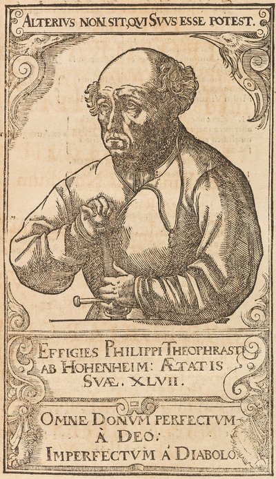 Philippus Theophrastus Aureolus Bombastus von Hohenheim Paracelsus, 1589 door Unbekannt