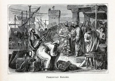 Fenicische Zeelieden, 1882 door Unbekannt