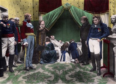 Fotografische weergave van de dood van Napoleon op Sint-Helena door Unbekannt