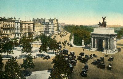 Piccadilly vanaf Hyde Park Corner, Londen, ca. 1915 door Unbekannt