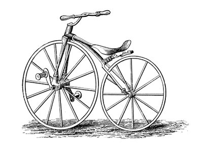 Pickerings krukas-pedaal aangedreven fiets, een Amerikaans ontwerp, ca. 1860s ca. 1880 door Unbekannt