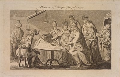 Afbeelding van Europa voor juli 1772, 1772 door Unbekannt